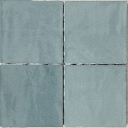 Wandtegel handvorm 13x13 Moos Sky glans