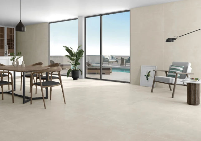 Betonlook vloertegel 60x60 Indeed Sand