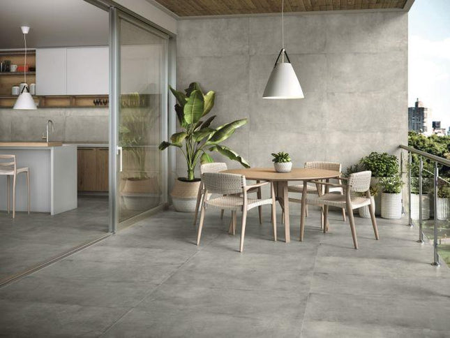 Betonlook vloertegel 60x120 District Grey