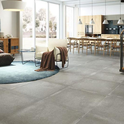 Betonlook vloertegel 80x80 Grafton Grey