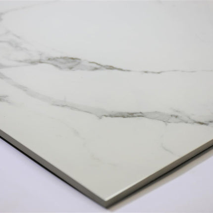 Marmerlook vloertegel 60x60 Statuario glans