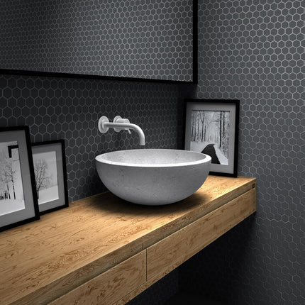 Mozaiek Hexagon 3,5x3,5 By Goof Dark Grey