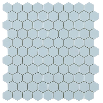 Mozaiek Hexagon 3,5x3,5 By Goof Light Blue
