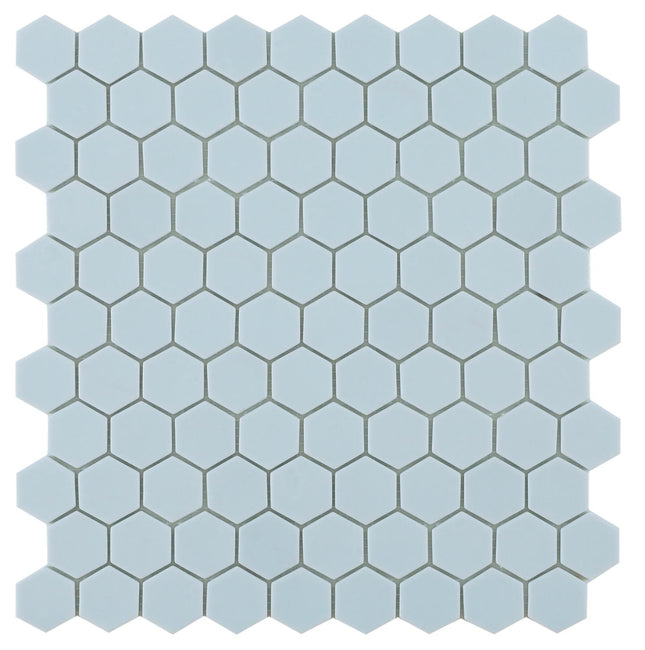 Mozaiek Hexagon 3,5x3,5 By Goof Light Blue