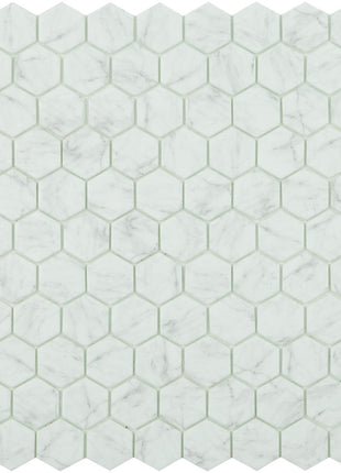 Mozaiek Hexagon 3,5x3,5 By Goof Statuario
