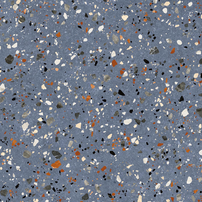 Terrazzo look vloertegel 60x60 Gobi Blu