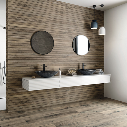Wandtegel 33,3x100 Northwood Strip Elm