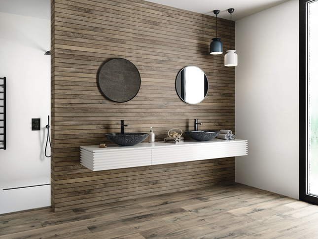 Wandtegel 33,3x100 Northwood Strip Elm